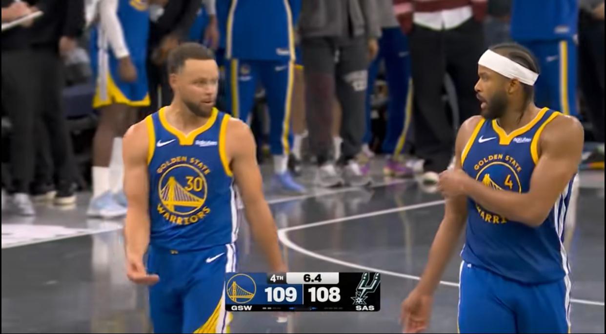 哦，原来是执行防守策略上进步了，所以穆迪上场了！科尔谈上场马刺最后一攻：“嗯，我