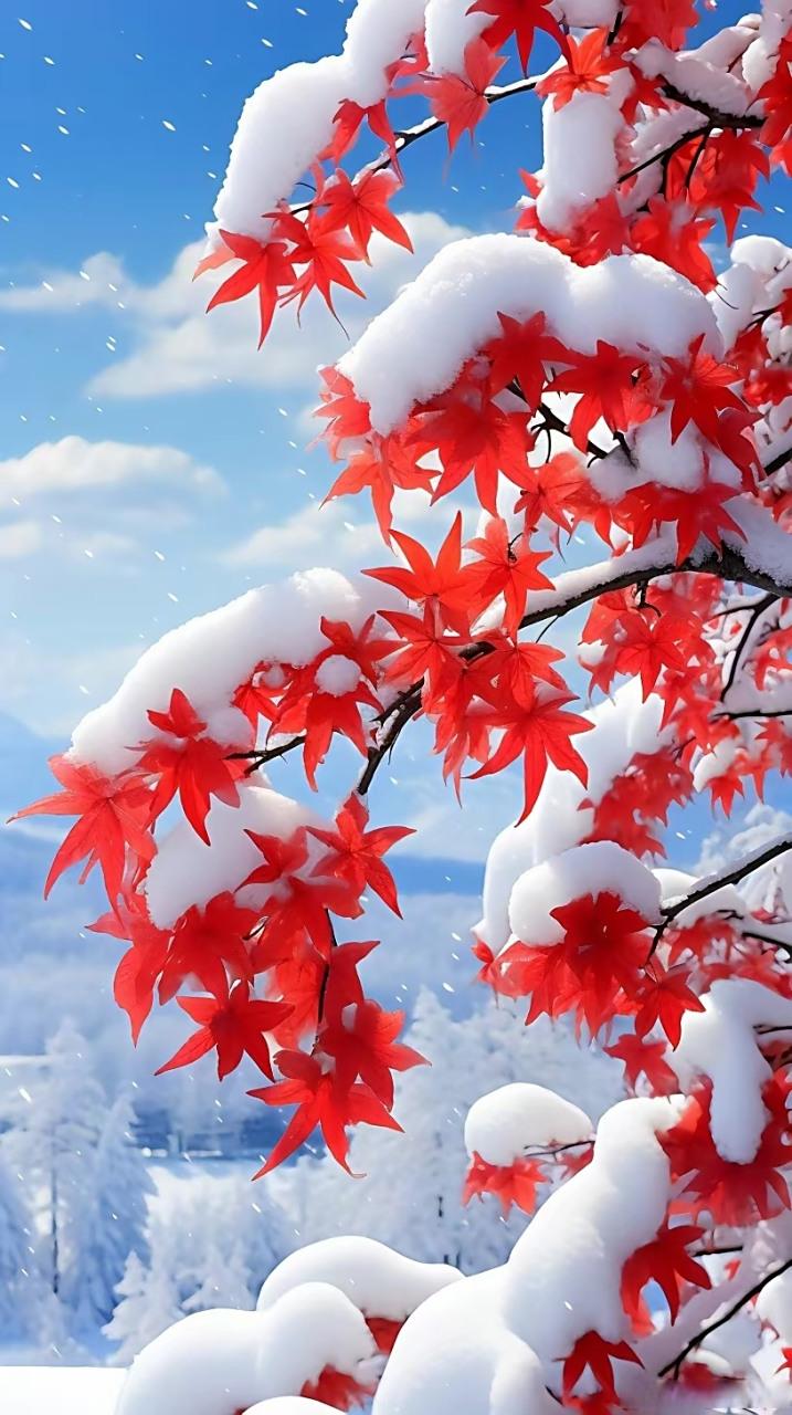 上联：雪吻梅梢香沁句
下联：枫摇霞影韵题诗
横批：乐在其中