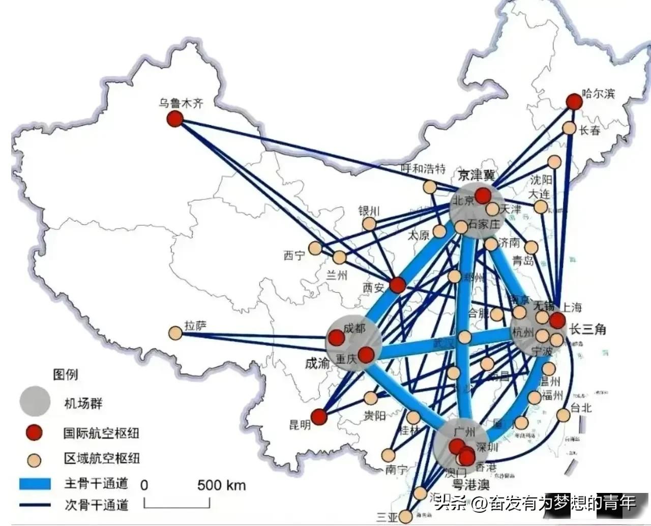 我国10大国际航空枢纽城市出炉！

北京、上海、广州、成都、深圳、重庆、昆明、西