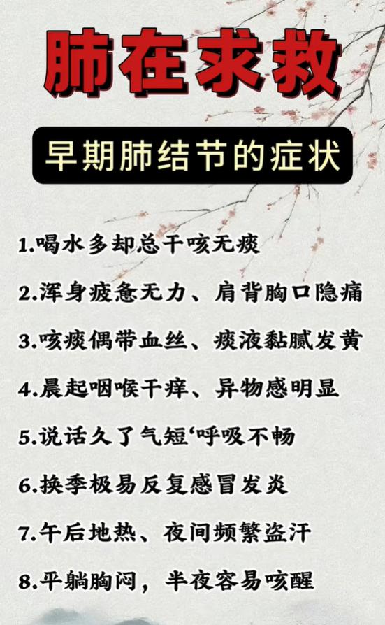 干咳乏力、胸口隐痛？分清肺部不适，别盲目判定肺结节