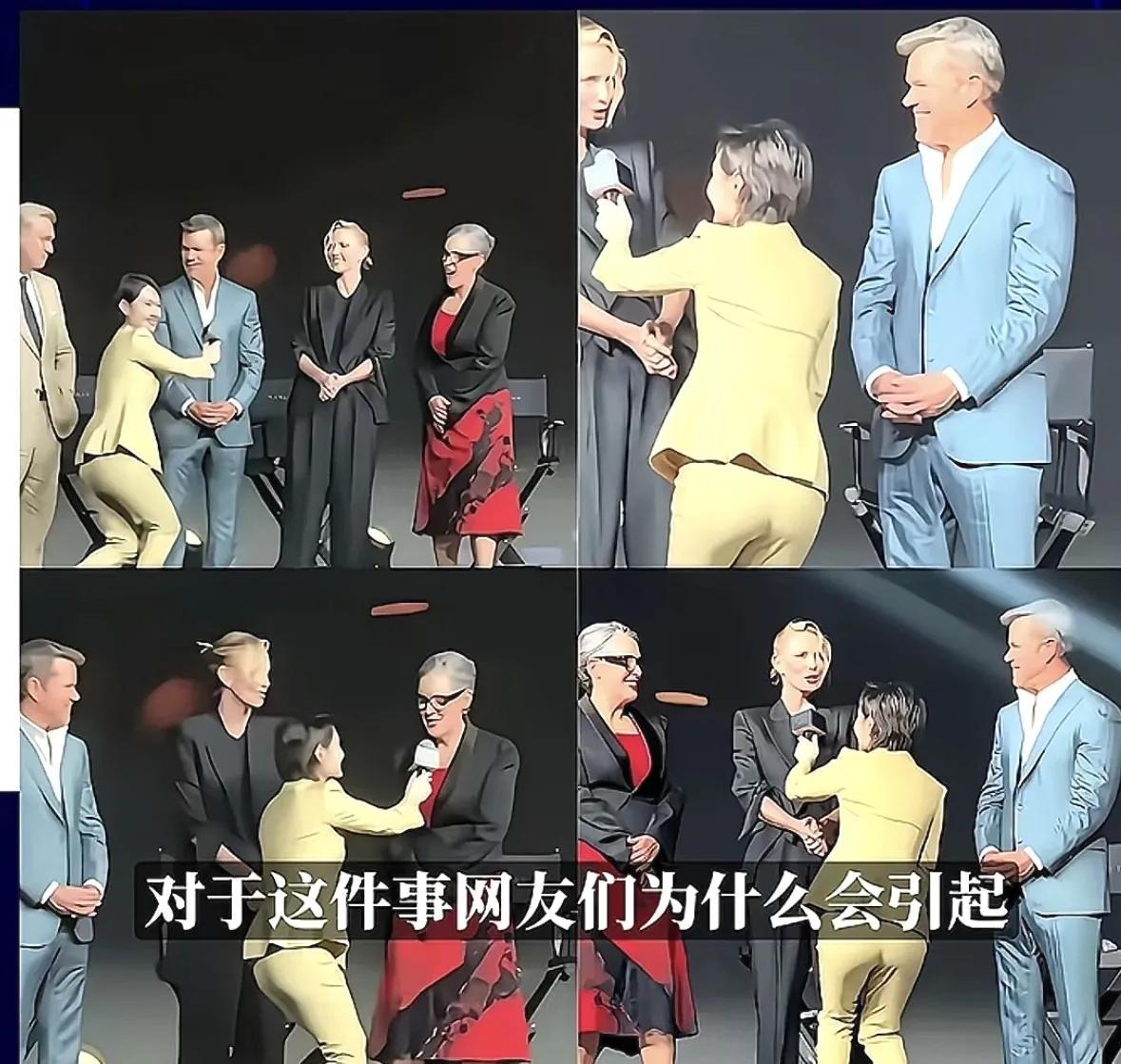不得不说，一些人的崇洋媚外、唯唯诺诺，卑躬屈膝是长在骨子里的，是难以去除的。请看
