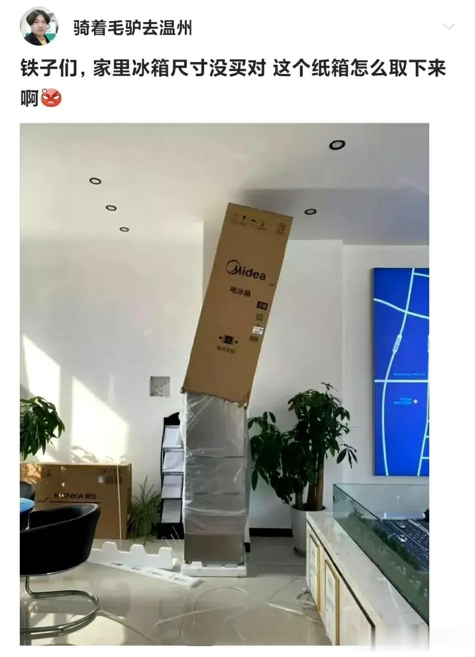 说实话，我也挺替他着急的，你说是退货好呢，还是和楼上的商量一下砸天花板好呢？哎呀