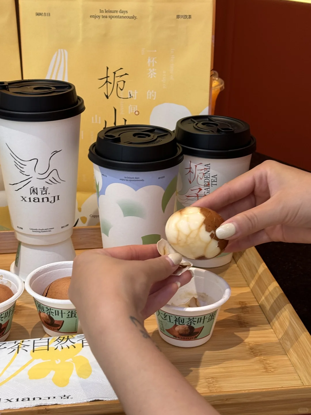 兰州人的嘴真严啊！！在奶茶店吃到了茶叶蛋🥚