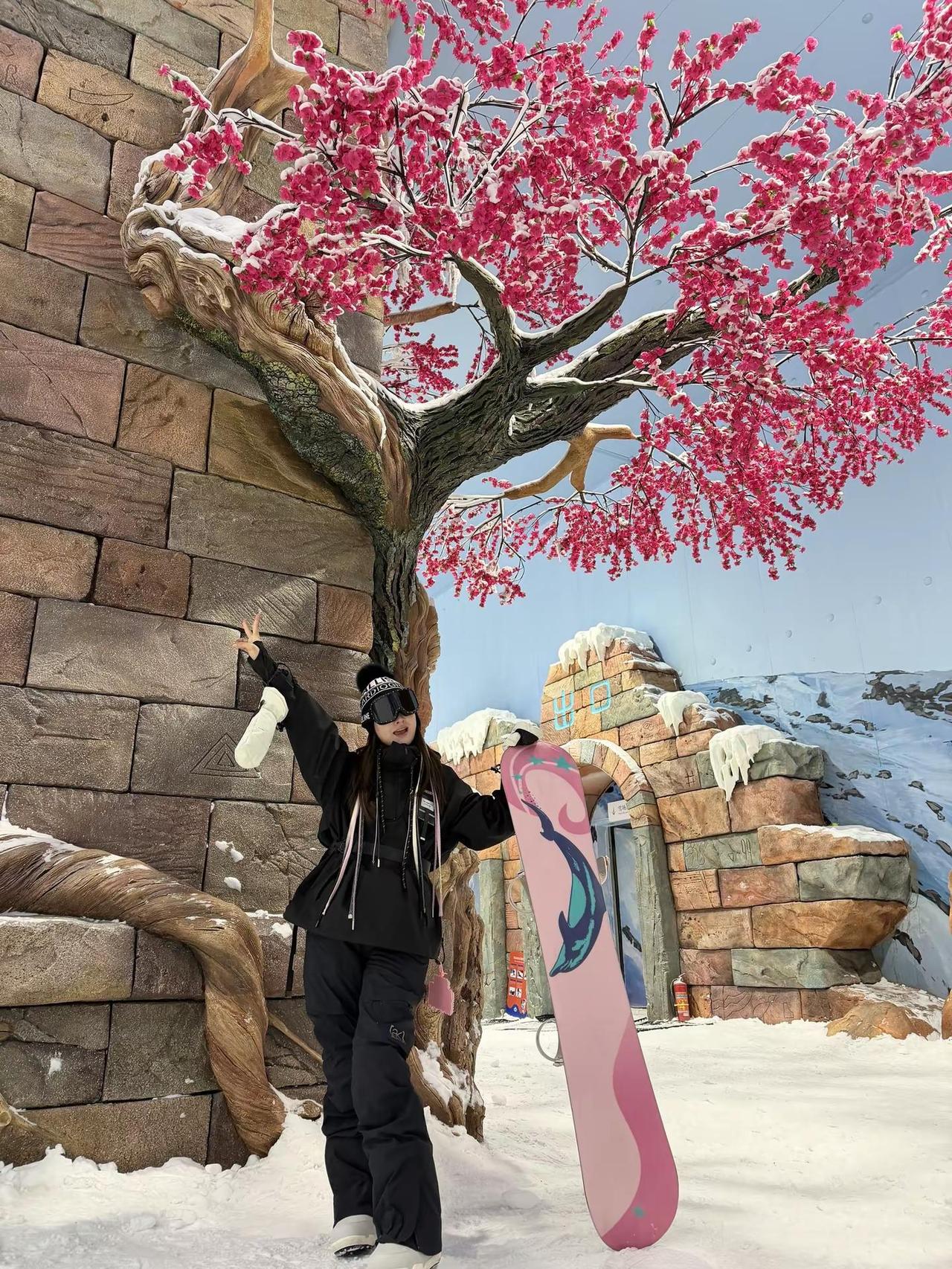 蛇年最后一滑🏂 滑雪女孩