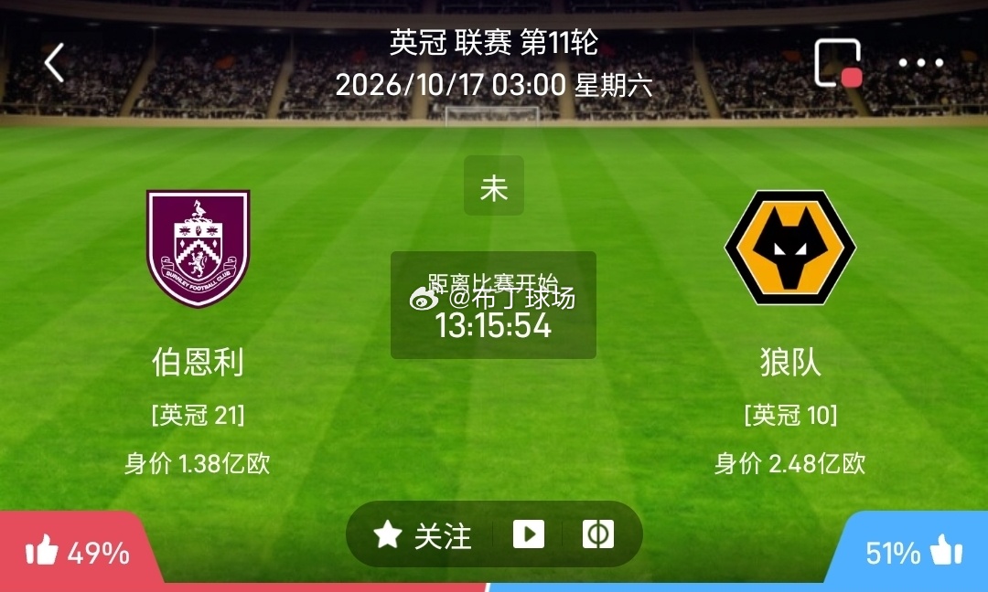 伯恩利 vs 狼队1️⃣伯恩利（英冠21）✅利好：坐拥主场之利，主场氛围浓烈，球