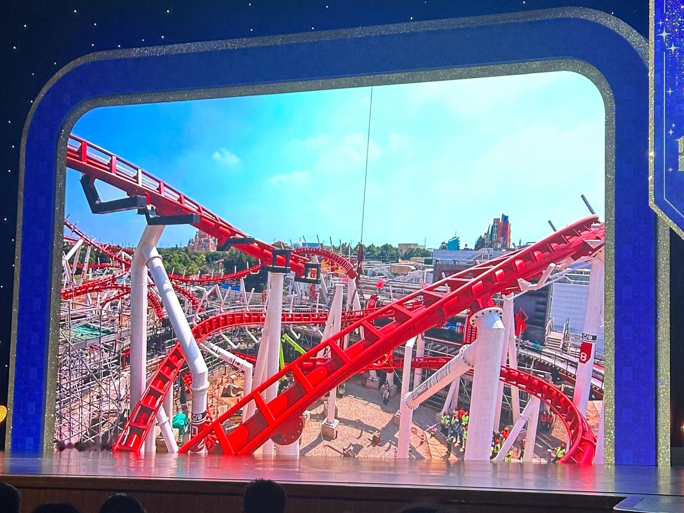 上海迪士尼在建“蜘蛛侠”过山车最新进度🎢上海迪士尼蜘蛛侠加你更奇妙