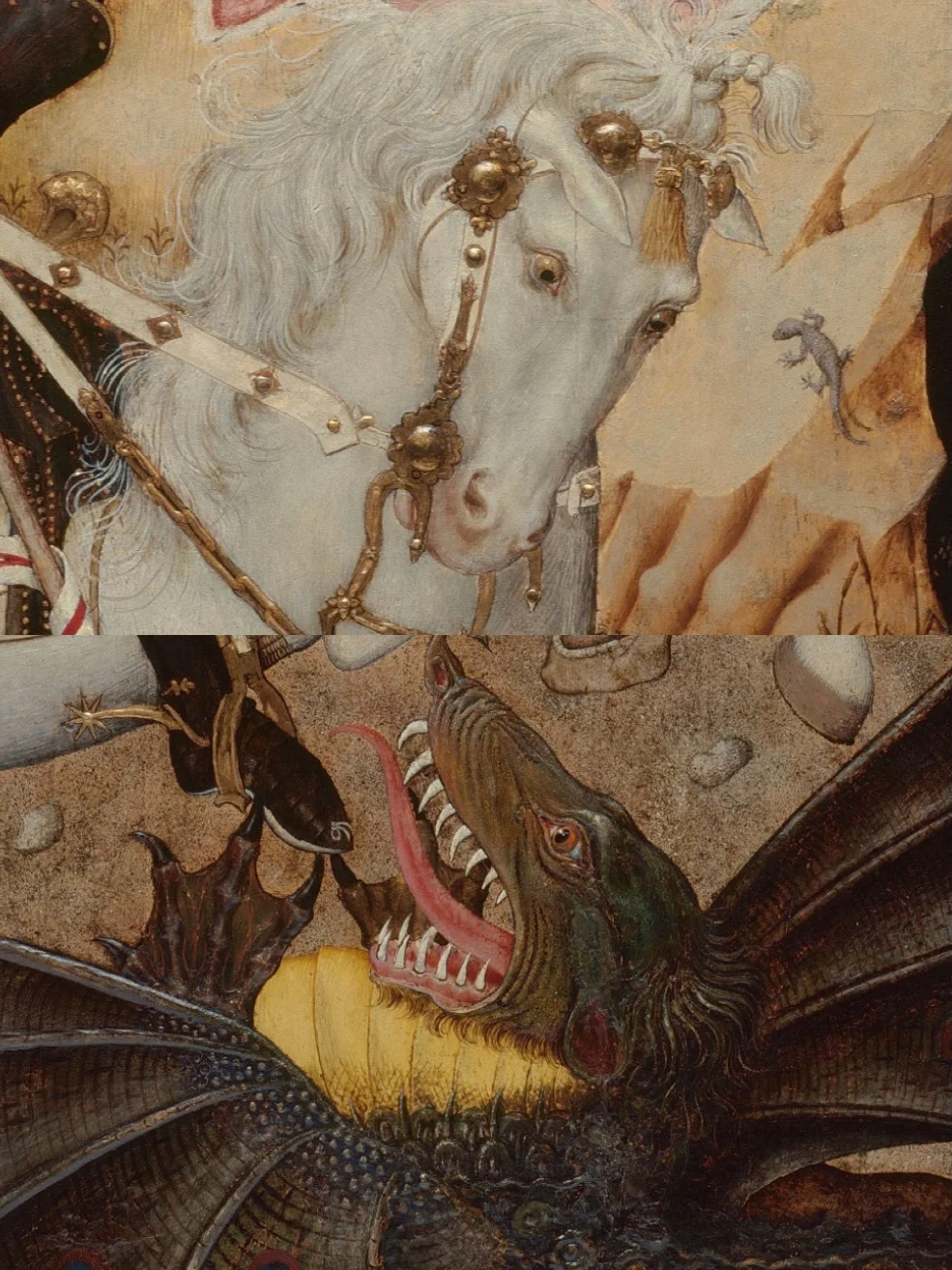 中世纪 🏰 屠龙 哥特蛋彩画