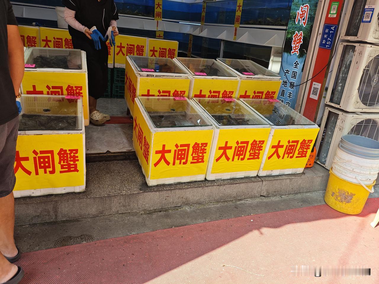 今年看来钱真的不好挣啊

中秋开始大闸蟹就开始上市了
往年栓螃蟹两个人都来不及的