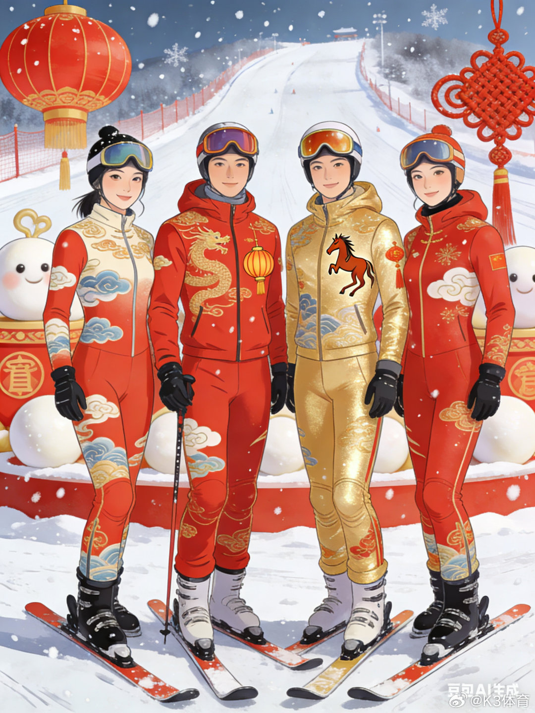 体育ai闹元宵 元宵月圆，热血团圆！2026马年元宵，AI绘就中国体育天团高光名