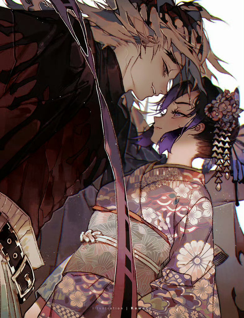 画师河CY 鬼灭作品，这个画风真的爱了[兔子][兔子]X.kawanocy ​​