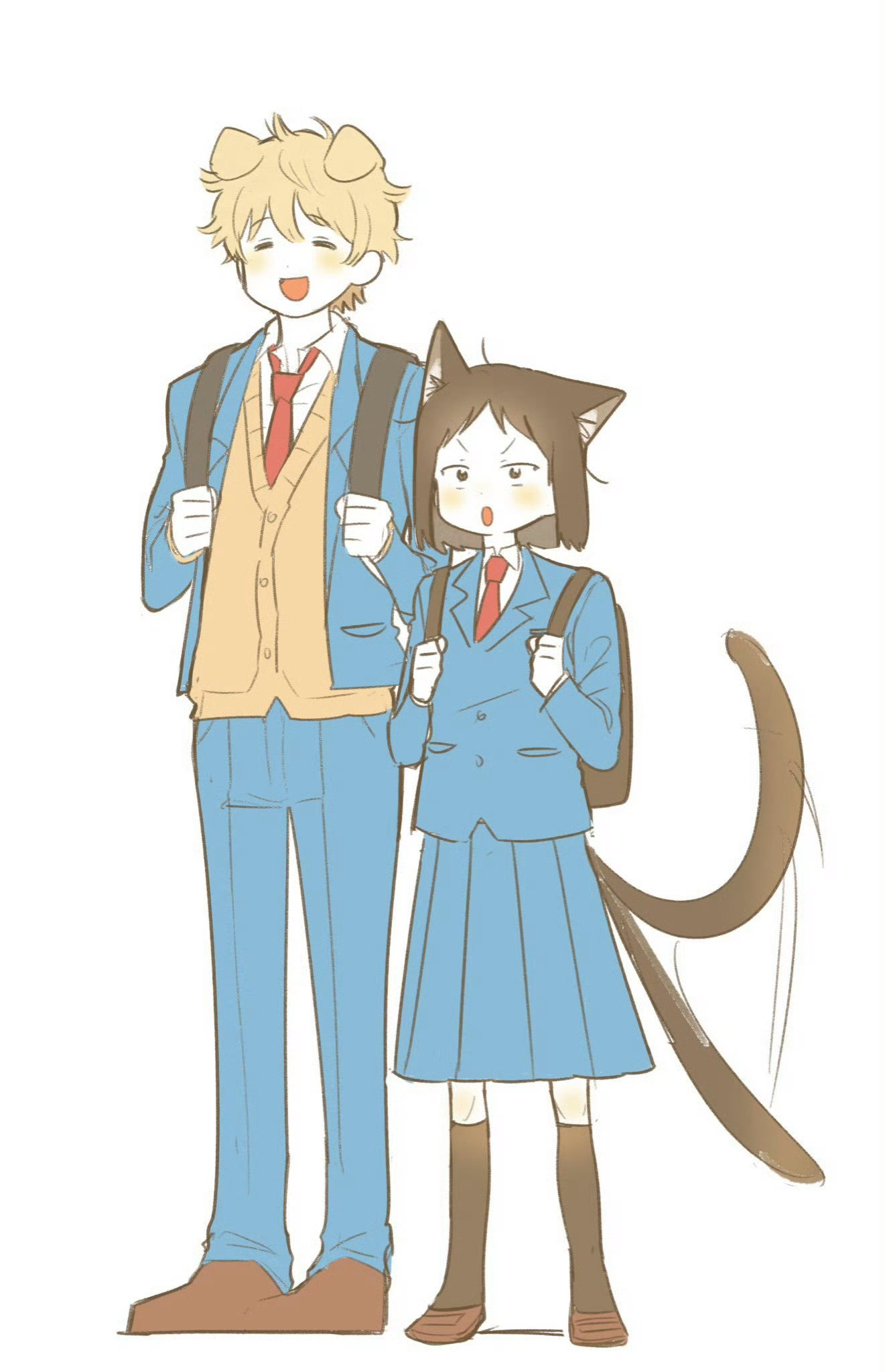 两只小猫 萌之萌之～（画师chaksilman） 