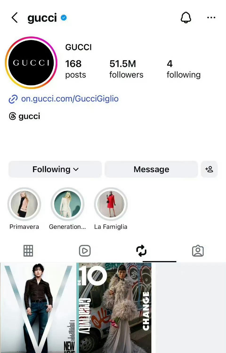 章昊｜V中文版封面的超高含金量，来自GUCCI官方外网的认领，GUUCI BOY