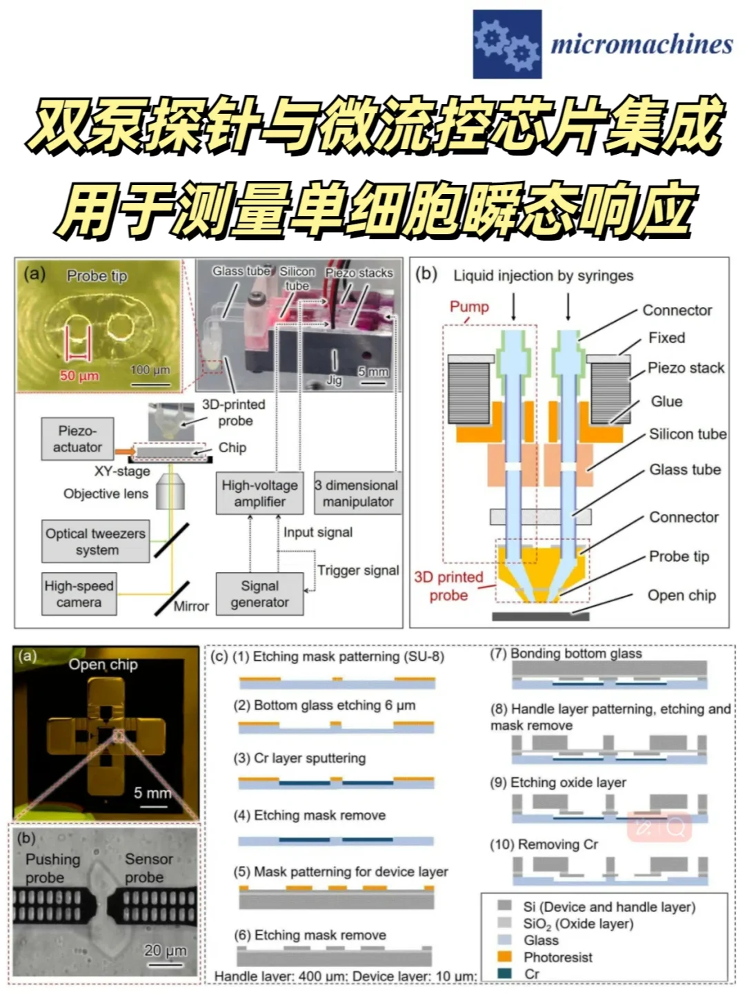 日本高校联合：双泵探针与微流控芯片集成