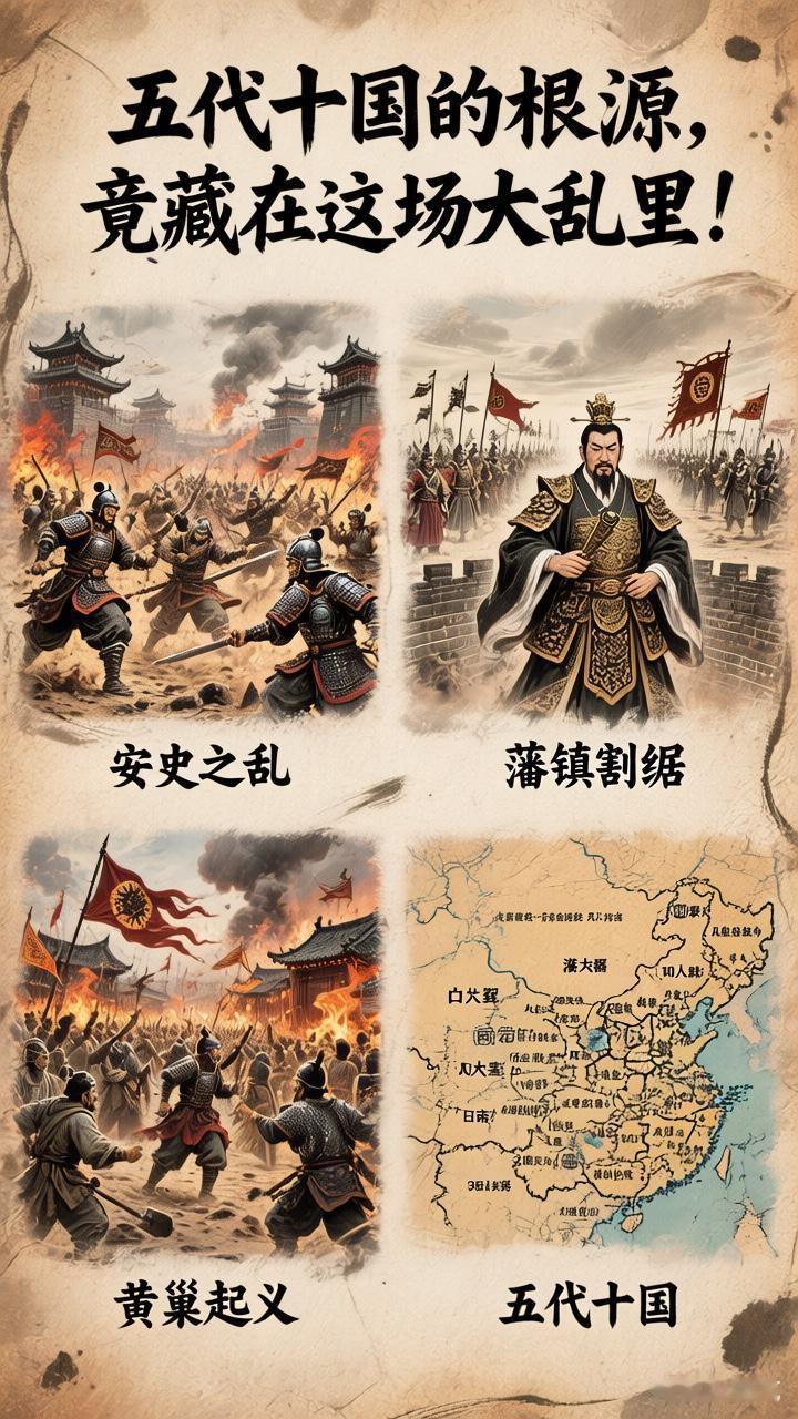 五代十国的根源，竟藏在这场大乱里！

家人们，今天咱来扒一扒五代十国这混乱局面的