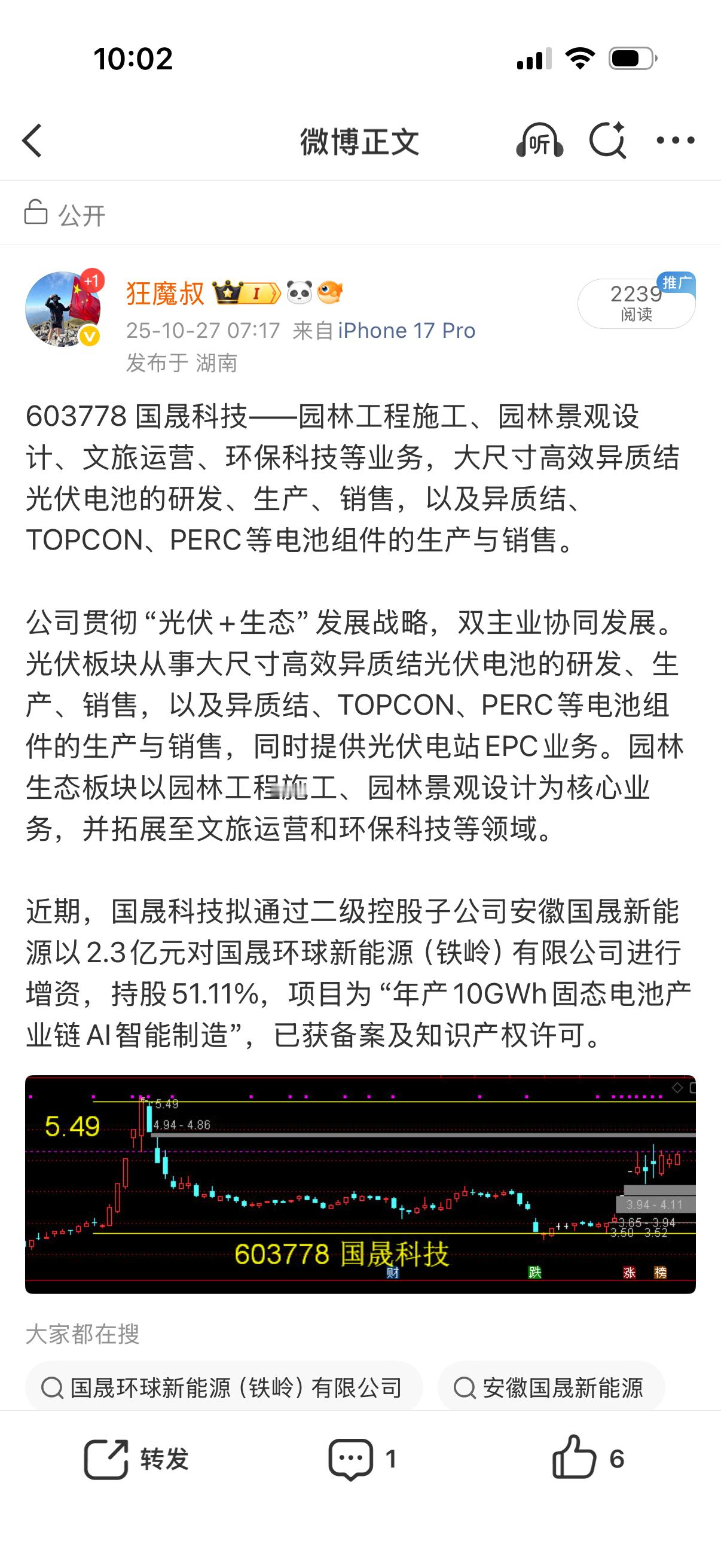 逻辑兑现！国晟科技7%收益落袋，实力从不靠嘴说粉丝们直接上硬货！昨日公开分享的国