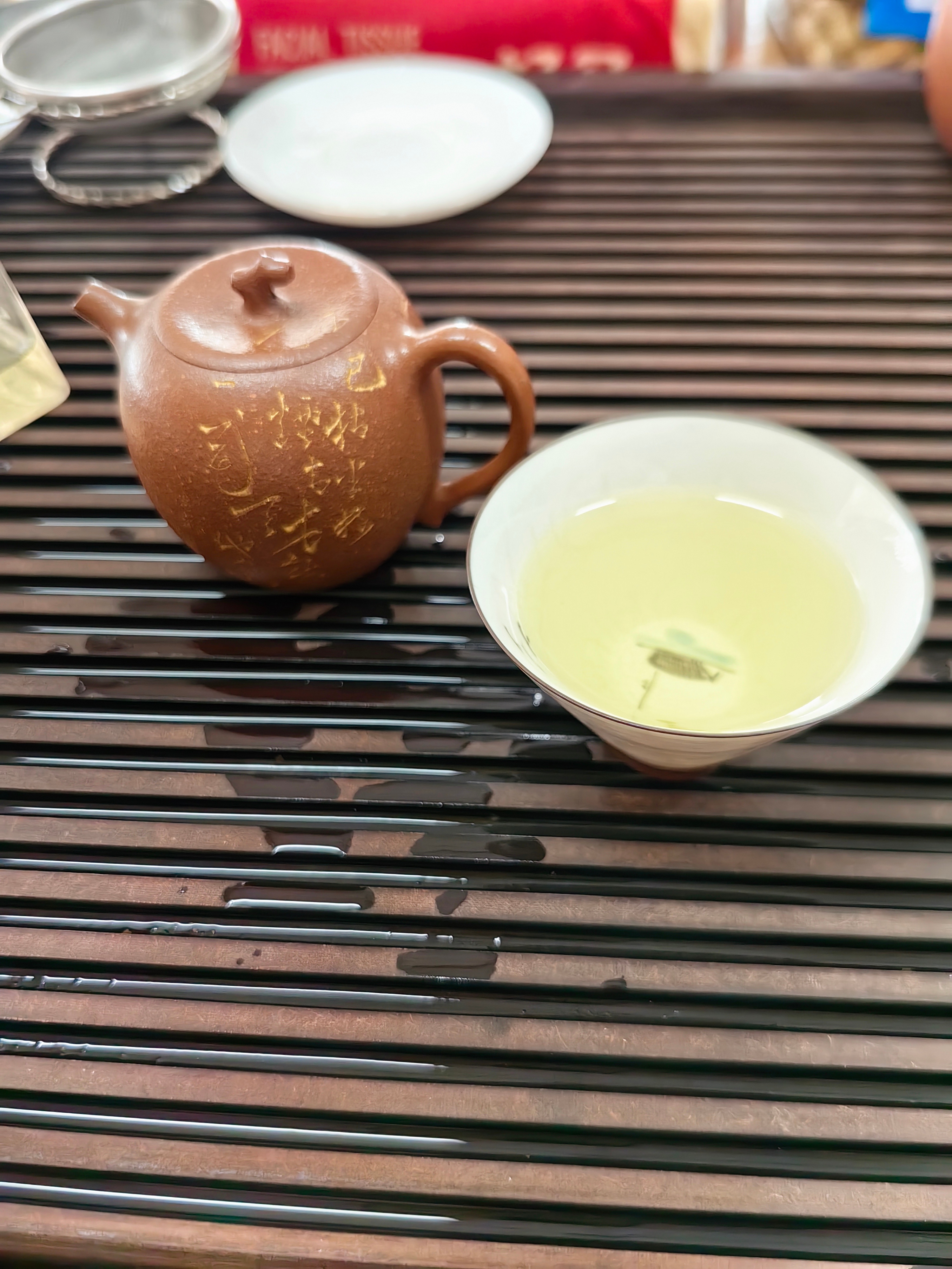 悠闲时刻，喝口茶。 ​​​