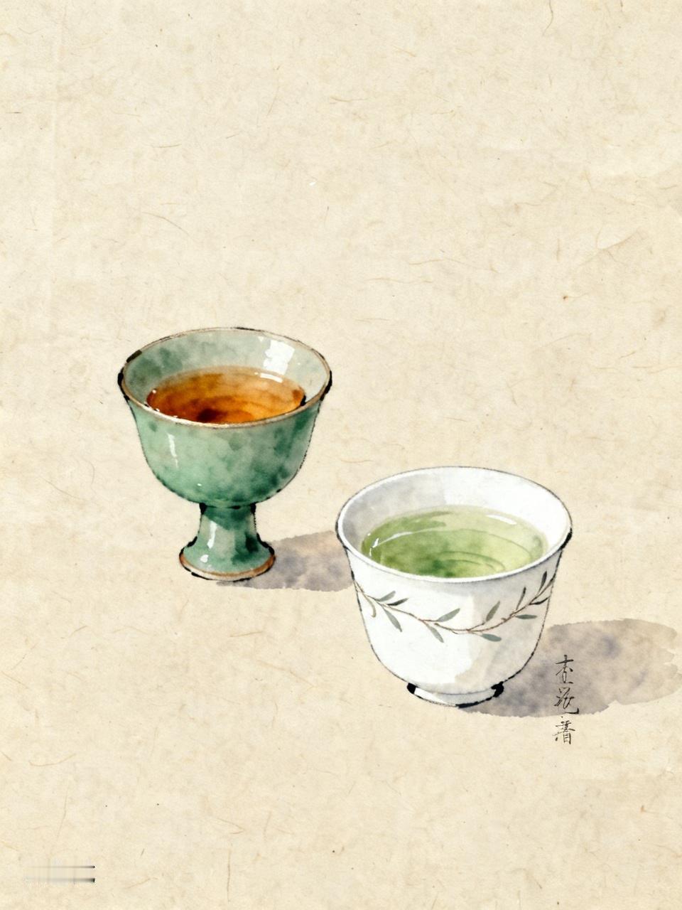 下联：茶里雅情多