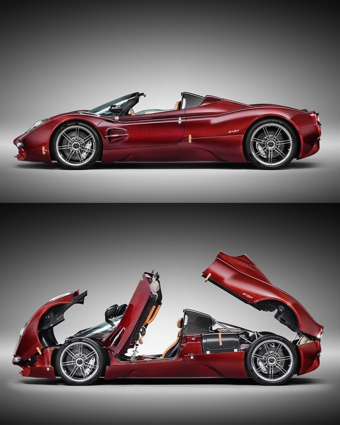 全新Pagani Utopia Roadster 迪拜红全球限量130台 ​​​