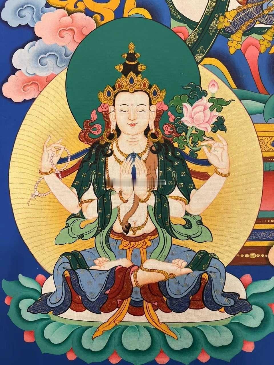 刷到了文殊菩萨，就许个愿吧，一切都能实现 ​​​