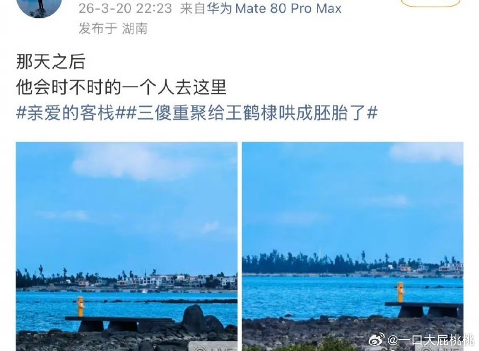 王鹤棣一个人去海边坐一小时 好忧郁啊 