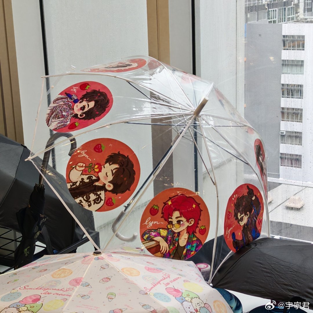 下了一整星期的雨，却丝毫没有影响我的好心情。反而因为终于可以用上这把透明的雨伞，