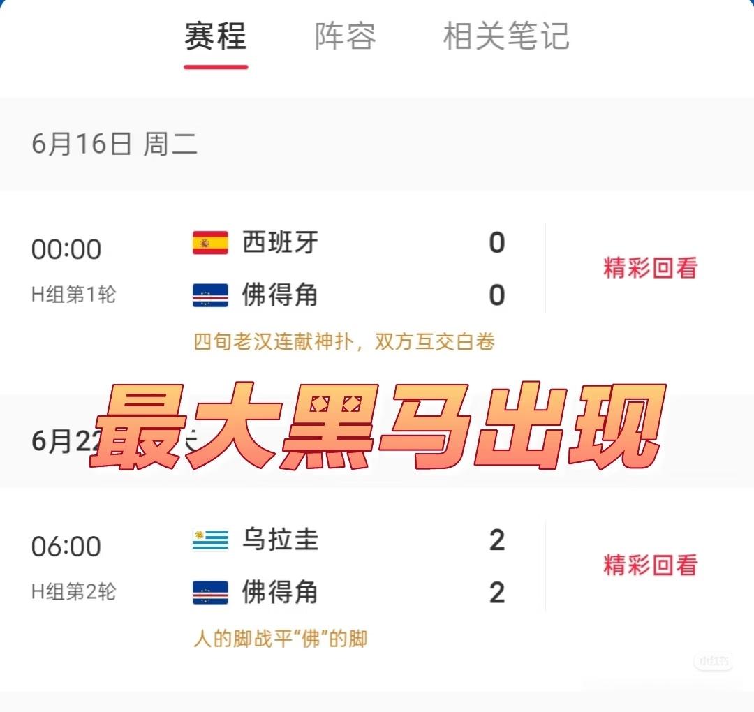 乌拉圭2比2佛得角|佛得角逼平两个世界冠军 作为一个50万人口的小国，两度逼平世