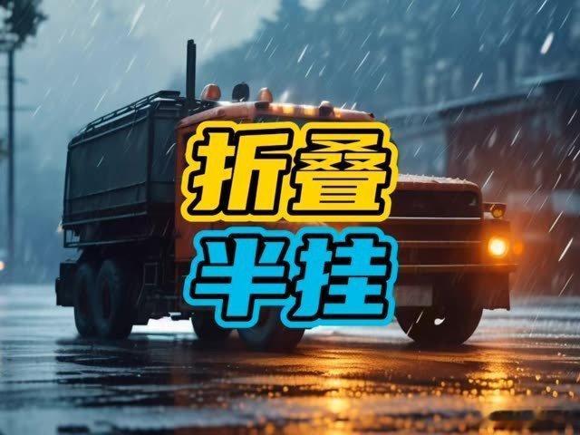 📌万万没想到折叠半挂的发明出来了…半挂车>>网页链接 万万没想到折叠半挂的发明