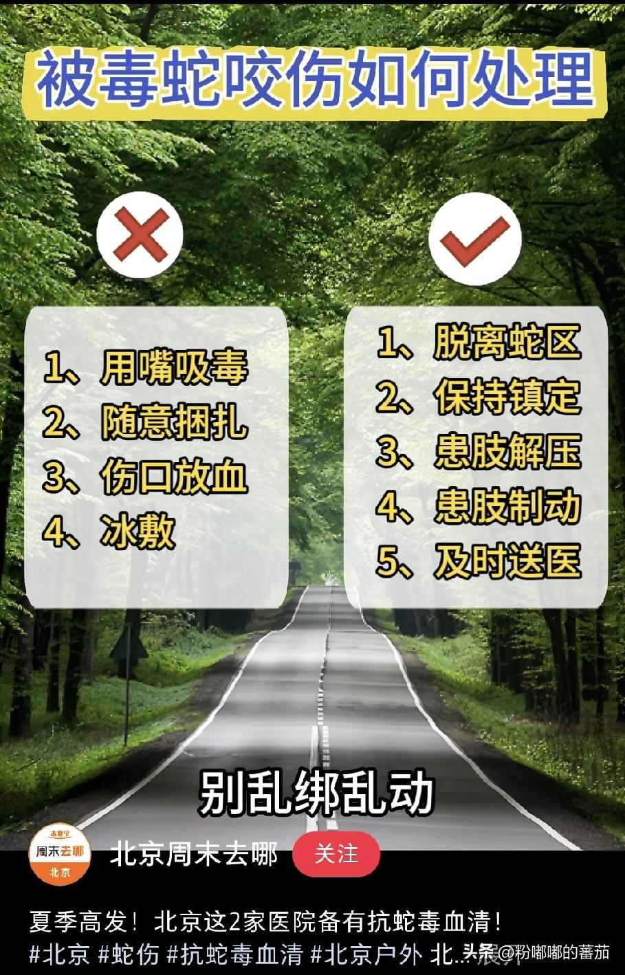 想不到，全北京居然只有两家医院备着抗蛇毒血清——解放军总医院第四医学中心和京煤集