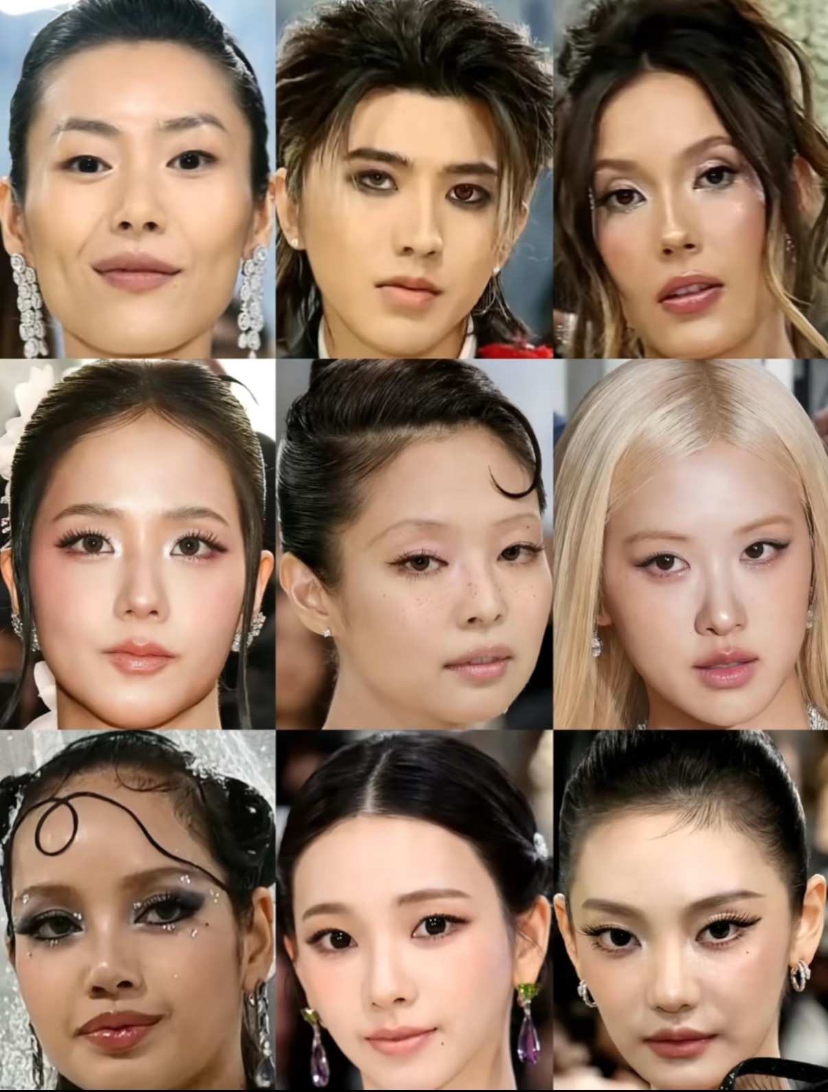 MetGala活动明星G社怼脸生图刘雯 蔡徐坤 谷爱凌 金智秀 Jennie 朴
