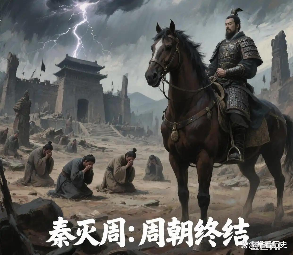 战国末期秦国统一步伐加速，自公元前256年至前249年，历时七年完成灭周。公元前