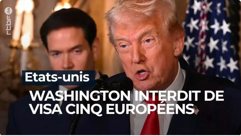 美入境禁令：五人被禁 一人反击

欧洲 – 不满数字监管措施，美国宣布对 5 名