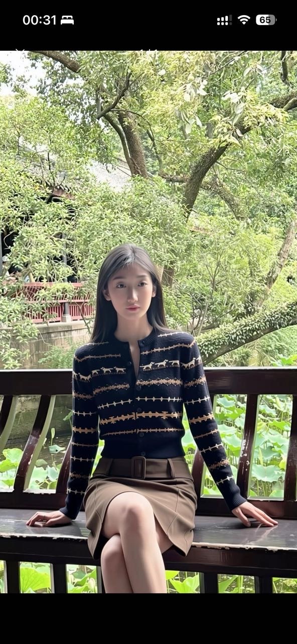 我的AI穿搭大秀淘宝AI购物助手  能看出来这是AI生成的衣服上身效果吗？整体质