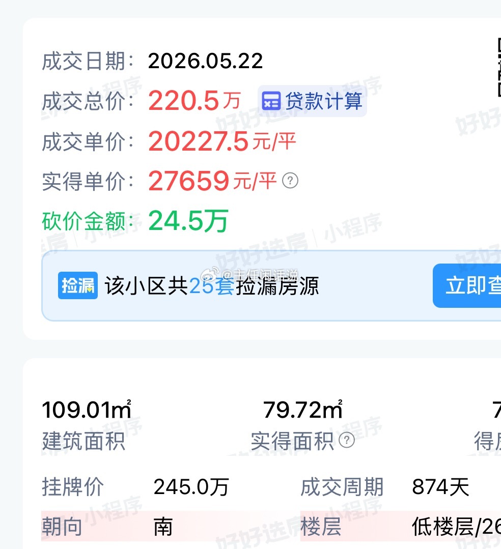看这个价格，市场还在回暖。 
