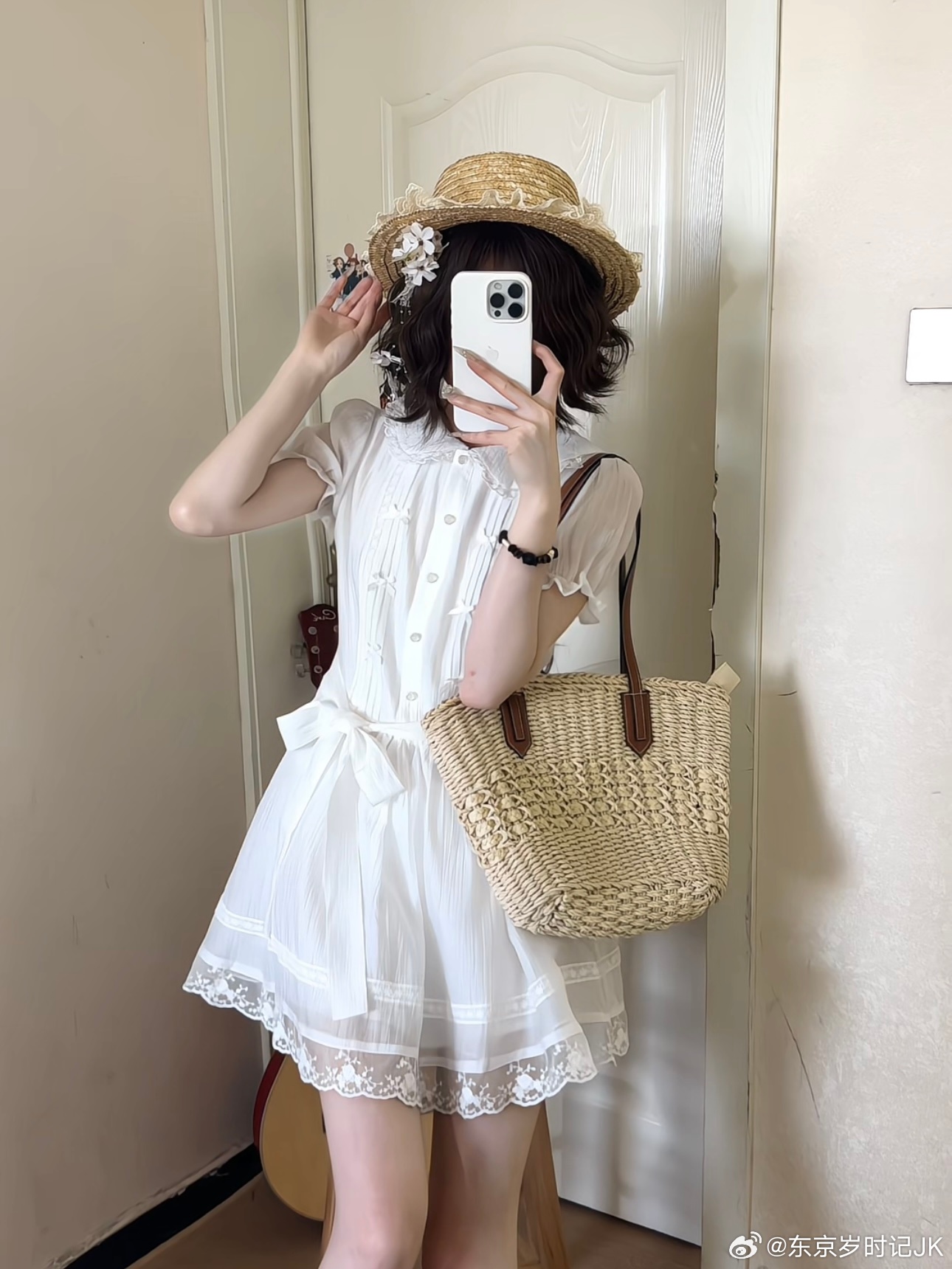 jk 初恋小白裙💭🐰树会知道春的来意很白月光的连衣裙…今天穿什么 jk日常 