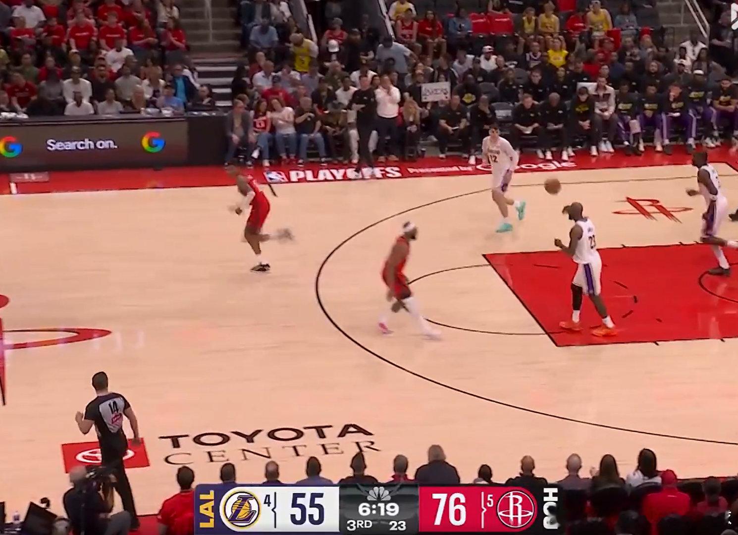 领先21分🔥湖人vs火箭nba季后赛