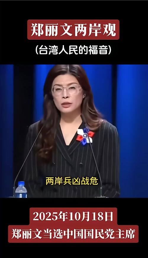 国民党新当选的主席郑丽文宣布了！她表示如果在2028年之前，赖清德继续铤而走险，