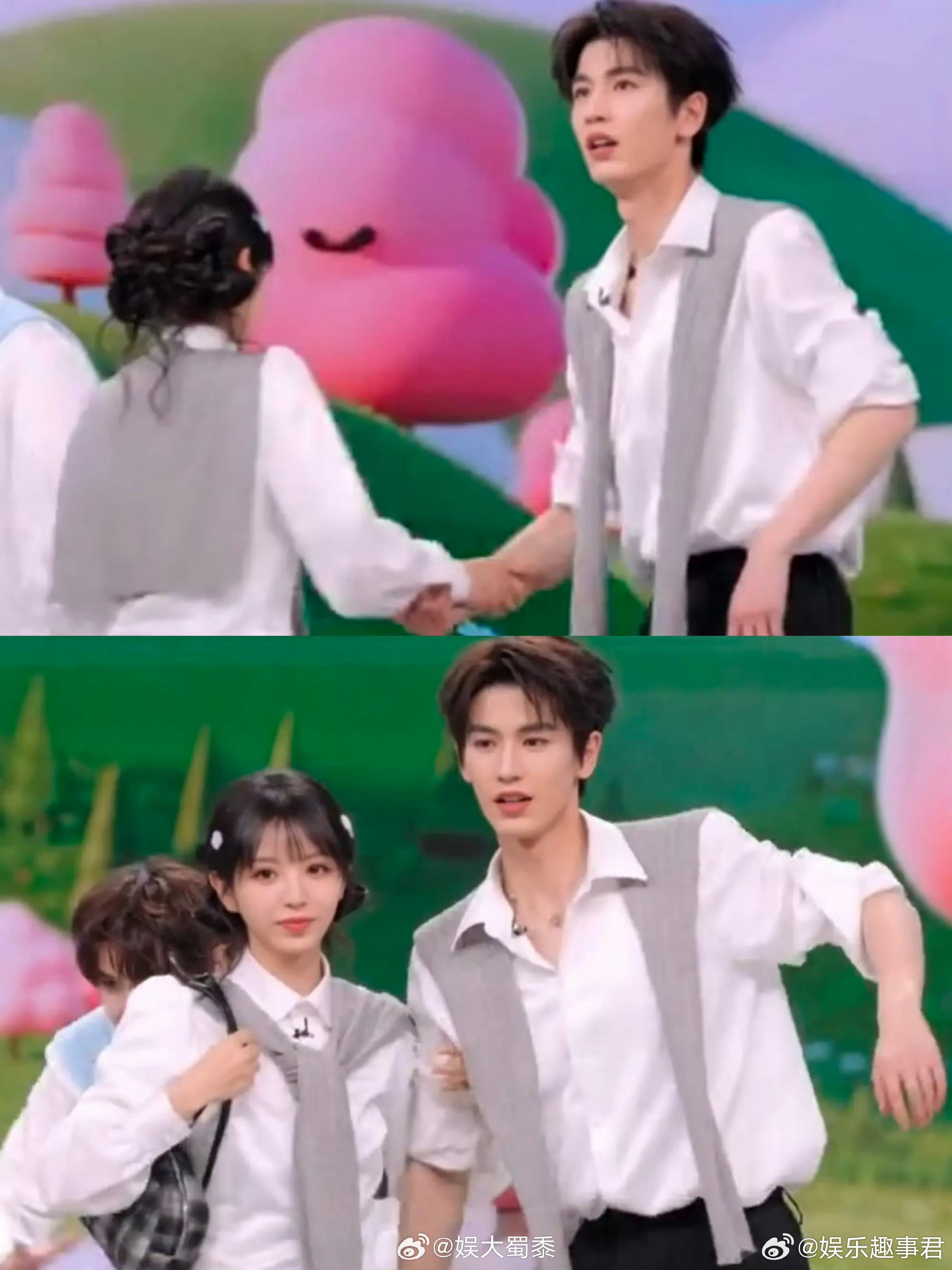 张凌赫田曦薇下意识的牵手张凌赫与田曦薇在综艺及新剧宣传期“下意识牵手”，引发网友