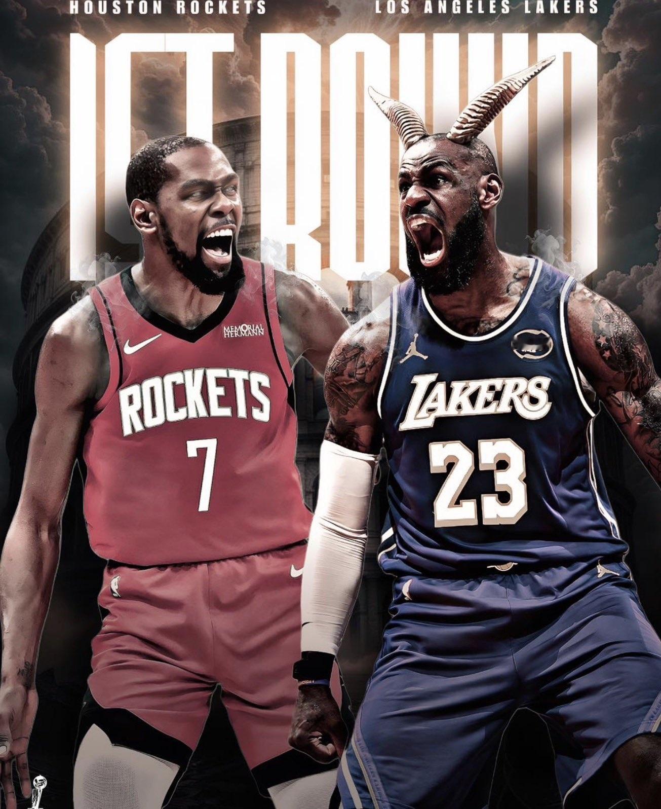 勒布朗·詹姆斯和凯文·杜兰特将自2018年NBA总决赛以来首次在季后赛中相遇。他