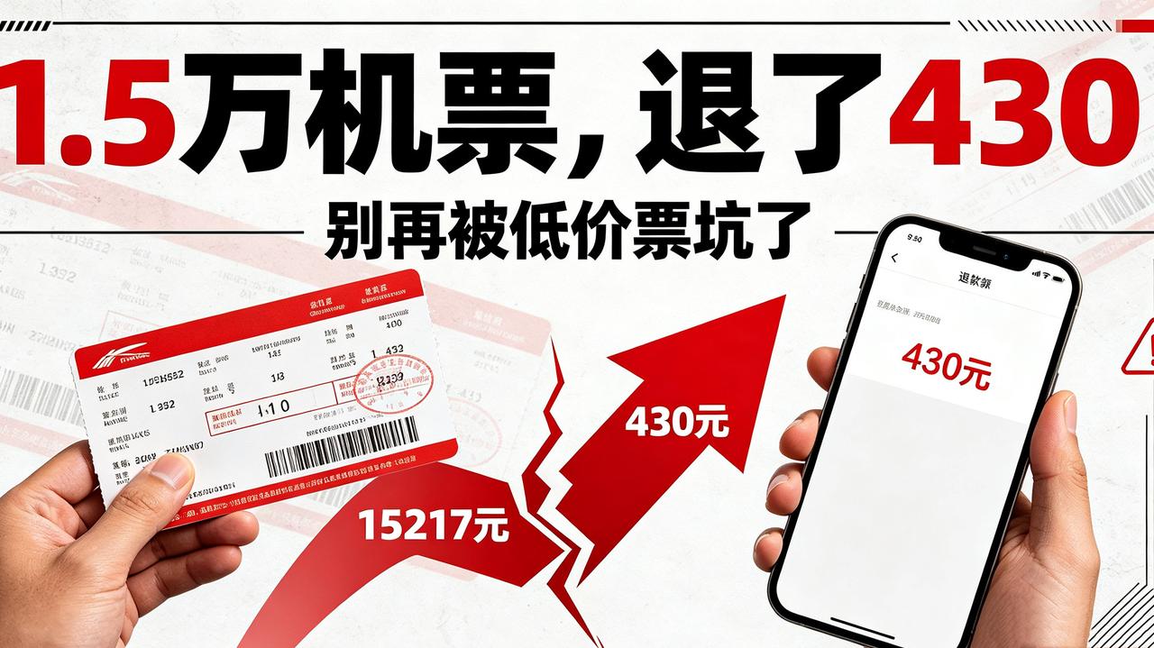 花1.5万买机票退票只退432元？新规刚落地，国际航线还在钻空子

花15217