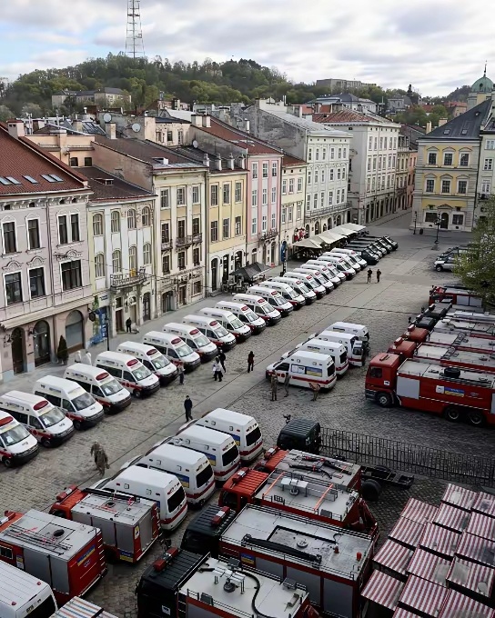 台湾省地区已向乌克兰捐赠68辆车辆，用于紧急救援服务。 
