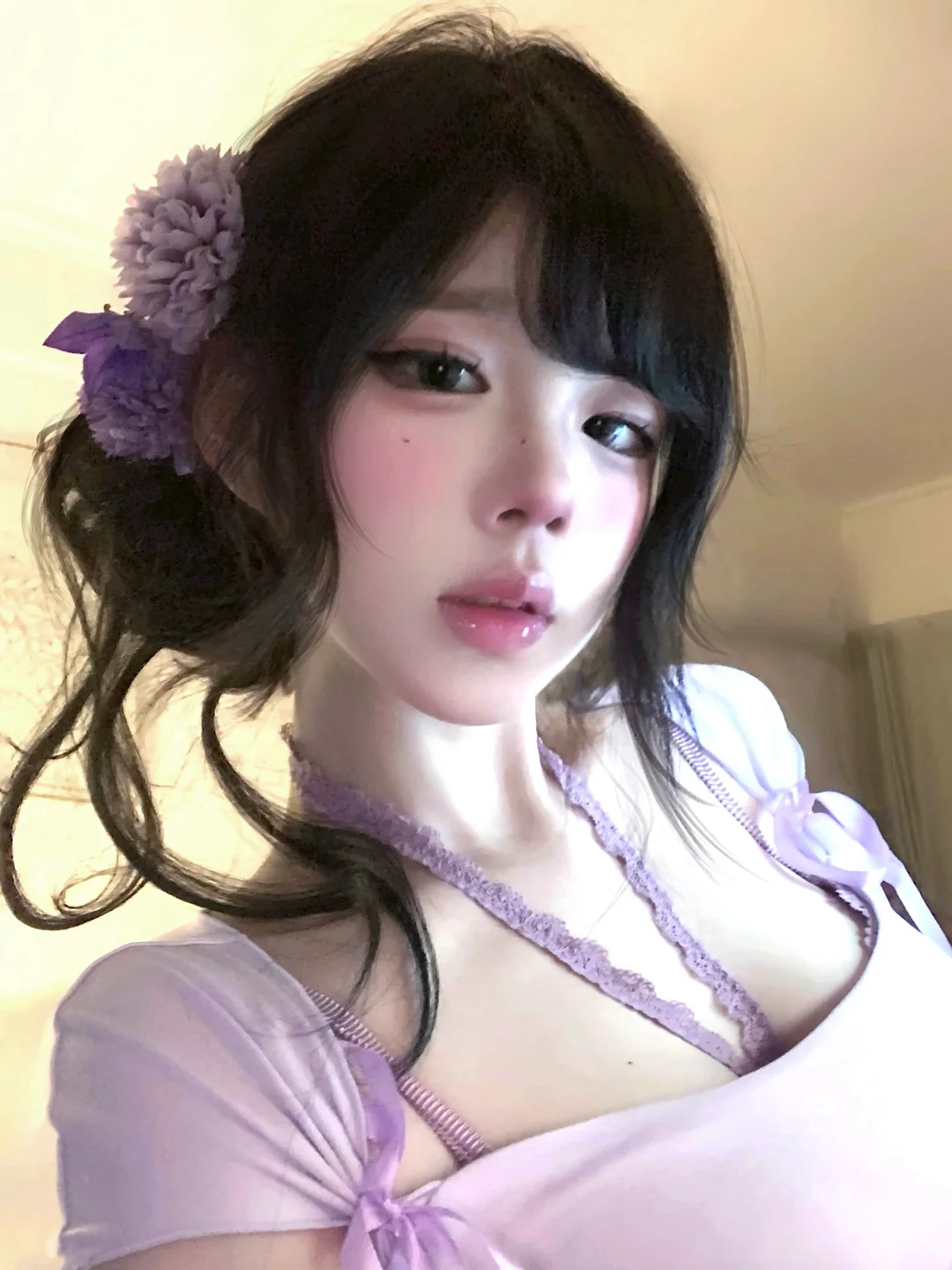 妹妹说紫色很有韵味