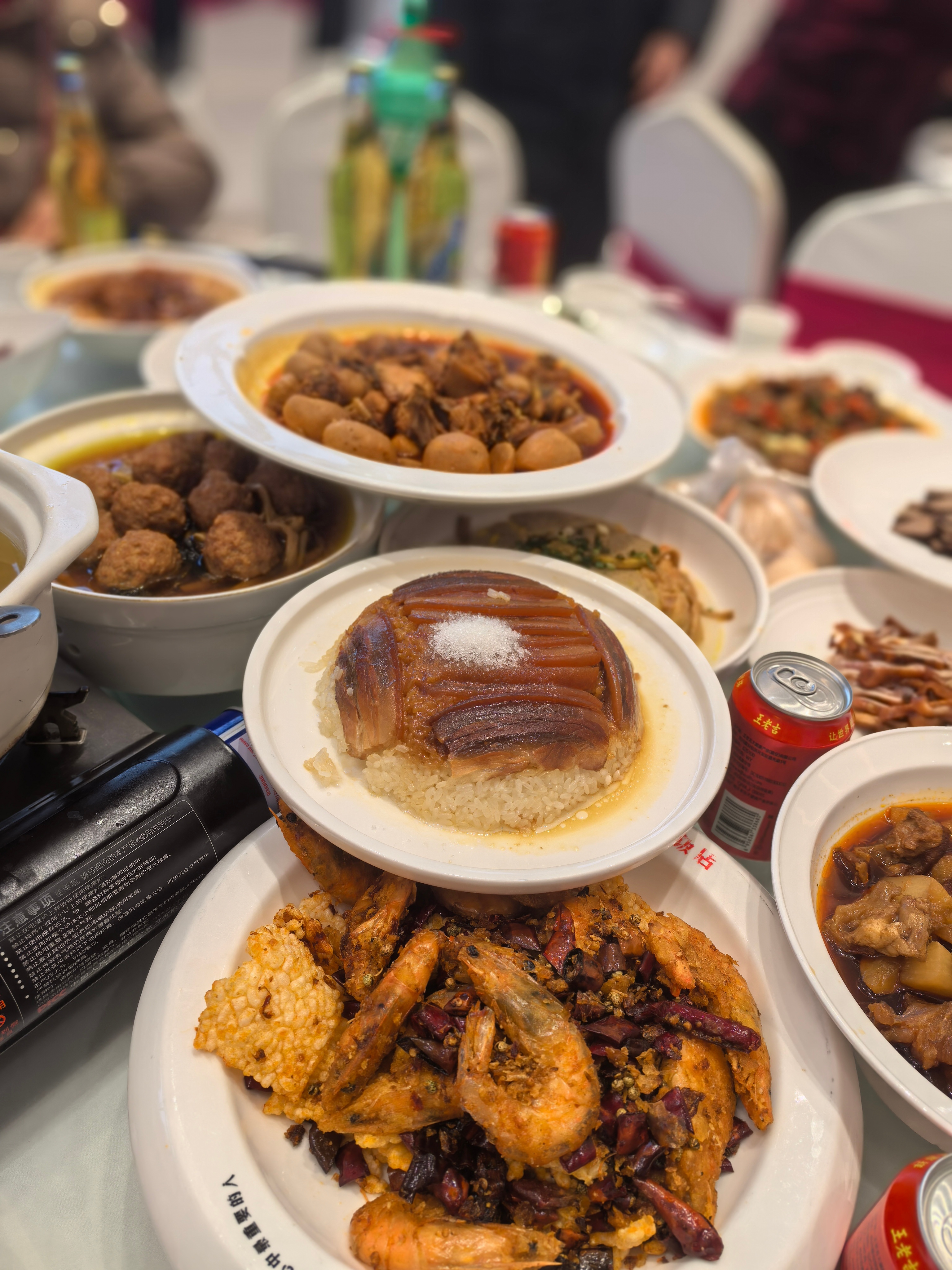 我说我在吃饭，你说我在吃席。 