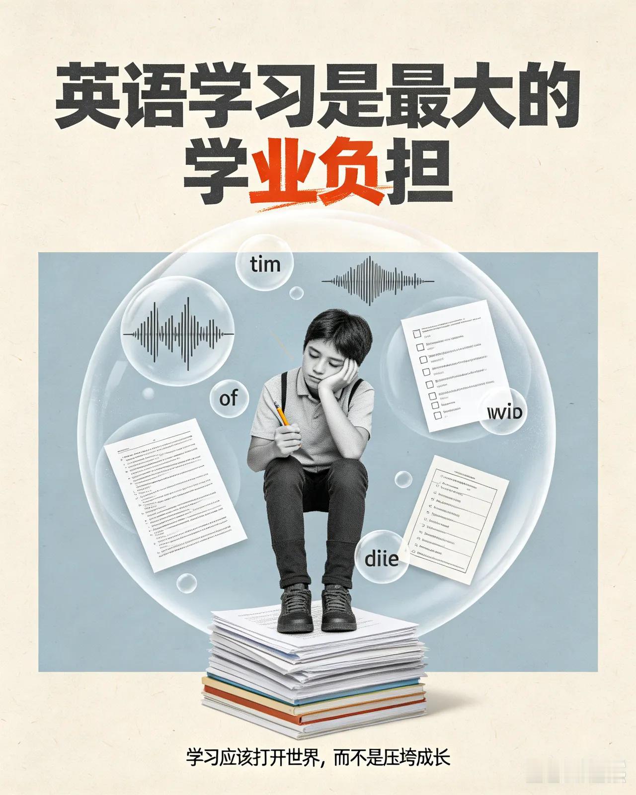 那些觉得英语是学业负担的人有多懒，又不是让你一天从早到晚不停地学，只需要每天学习