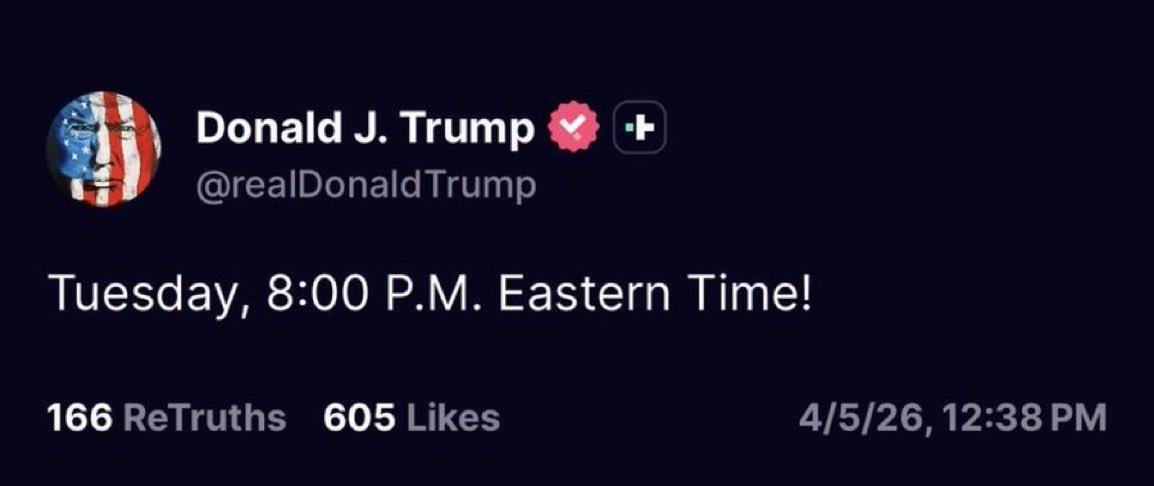 局势再缓和？特朗普第四次延后对伊最后期限，时长拉长至82小时
🚨外媒消息，特朗