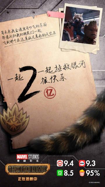  漫威新作《》上映四天，国内票房已破2亿，观影人数达到495万。 