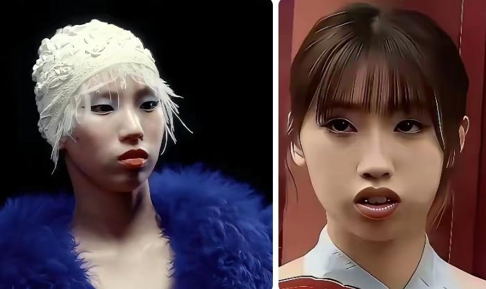 陈芋汐和徐朵撞脸了！
一个是来自上海的跳水冠军，一个是冯小刚的养女，身处文艺圈。