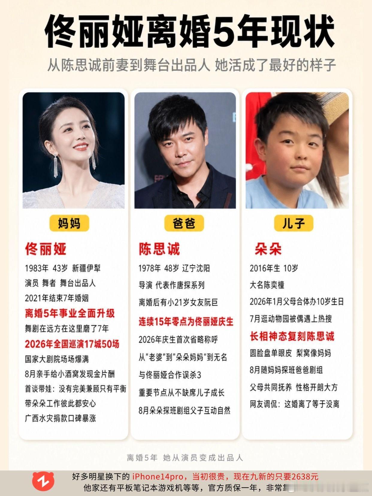 佟丽娅离婚 5 年现状：与陈思诚共同育儿。佟丽娅陈思诚 朵朵娱乐圈 八卦 