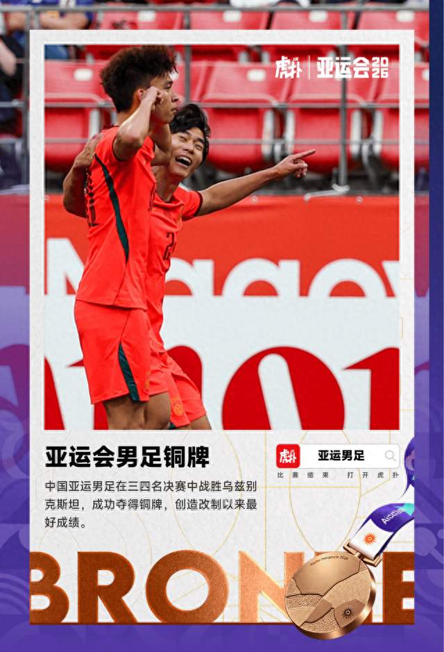 男篮第四、男排第四，亚运三大球唯一奖牌，最后挂在了国足脖子上