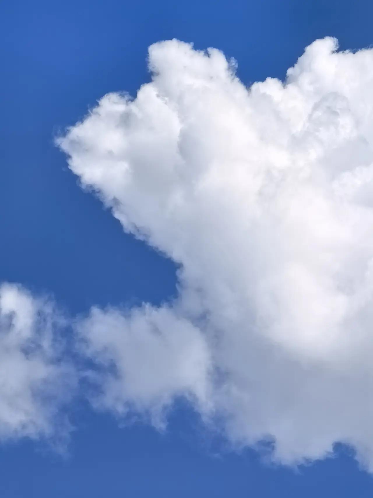 随手分享，一张天空照。蓝天白云，辽阔壮观。