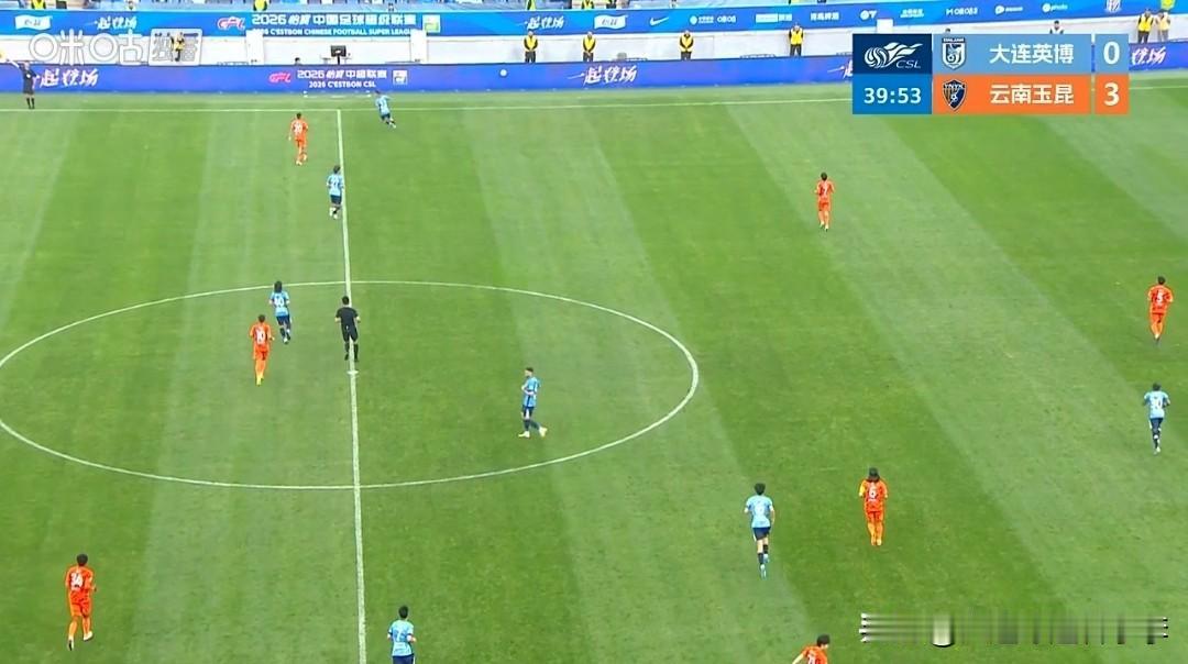这个上半场踢的，跟第一轮第二轮一样，对手机会不多，但是怎么打怎么有，不到40分钟